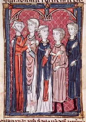 An Engagement, from Decrets de Gratien (Ms 372 fol.141)