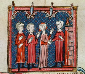 Ms 372 fol.6v Fornication and Crime Committed by a Priest, from 