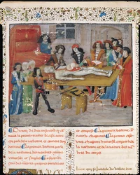 Dissection lesson at the Faculty of Medicine in Montpellier, from 