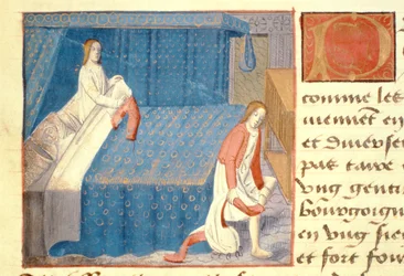 Bed scene, from 