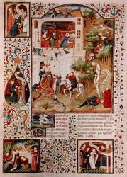 The Death of St. Edward the Confessor (1003-66) from the Breviary of the Duke of Bedford, c.1424-1435