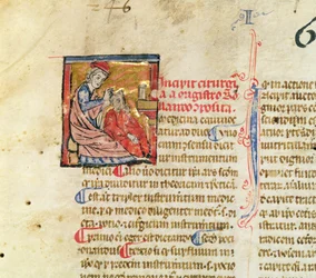 Ms. Lat. 7134, fol. 1: Trepanation, from Chirurgie de Maître Rolandi