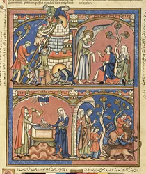Abimelech and Samson, from the Morgan Picture Bible