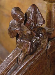 Musician playing a double flute (detail)