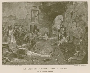 Napoleon and Marshal Lannes at Essling