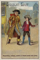 Napoleon arrives in Paris as a child with his father