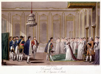 Napoleon Asks Marie Louise in Marriage to the Empress of Austria - in 
