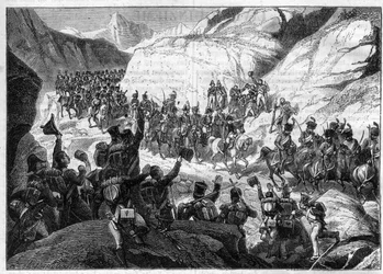 Napoleonic Wars: Beginning of the Spanish Campaign, 5 November 1808 - Entry of Napoleon into Spain at the head of his troops - in 
