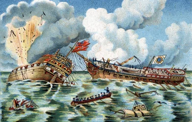 Naval combat between the 