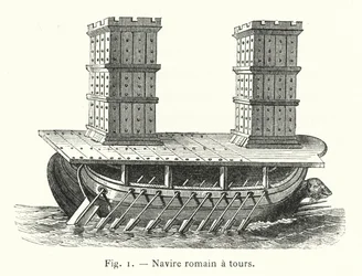 Roman Ship with Towers
