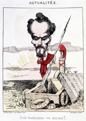 News - Little Bonhomme Still Lives! Caricature about Rochefort Standing in a Grave