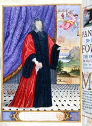 Nicolas Fouquet (1615-80) miniature illustration from 