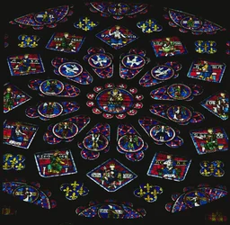 North Rose Window, Glazed by 1234