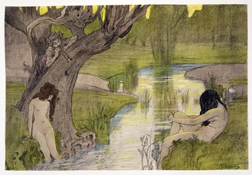 Nymphs Bathing, from L