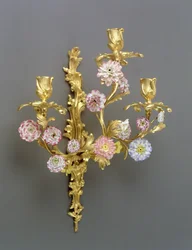 One of a Pair of Louis XV Three-Branch Wall Lights