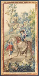 One of a Pair of Louis XVI Pastoral Tapestries, Aubusson