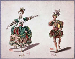 Opera costumes: naiad and satyr