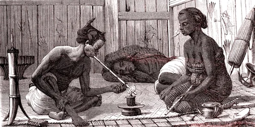 Opium Smokers in Malaysia