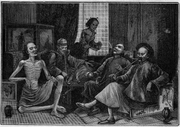 Opium smokers in the 19th century