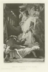 Orestes pursued by the furies (engraving)
