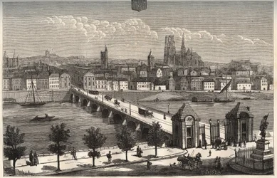 Orleans - Centre-Val de Loire - engraving in La France illustree: geography, history, statistical administration by V.A. Malt-Brown. 1884