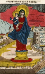 Our Lady of the Guard, patron saint of sailors. Image of Epinal, first half of the 19th century.