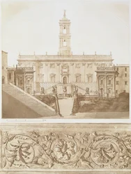 Palazzo Senatorio, The Capitol, Rome, from Fragments of Architecture of the Middle Ages and the Renaissance, engraved by Jules Adolphe Chauvet