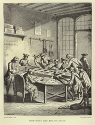 Paris post office under Louis XVI