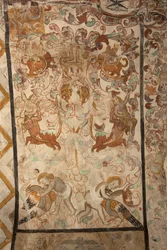 Parish Church of Mare de Déu de Solers. Interior. The Naves. Mural Paintings (detail). 16th Century (?)
