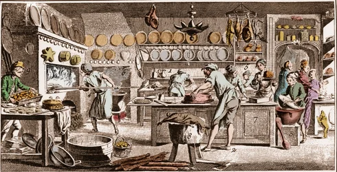 Pastry cook - The Great Encyclopedie, ou Dictionnaire Raisonne des Sciences, des Arts et des Metiers (Encyclopedia or Dictionary of the Sciences, Arts and Professions) by Denis Diderot and Jean d