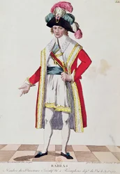 Paul Francois Jean Nicolas Vicomte de Barras (coloured engraving)
