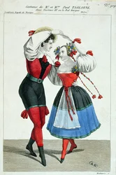 Paul Taglioni and his wife Anna Galster dancing in Gustave III