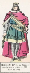 Philip II, 42nd King of France, ascended the throne in 1180, died in 1223