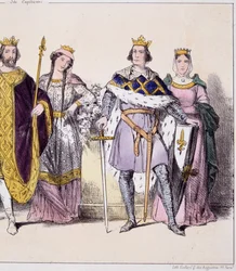 Philippe Auguste and Isabelle de Hainaut - in 