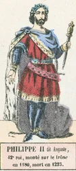 Philip II called Augustus, 42nd King, Ascended the Throne in 1180, Died in 1223