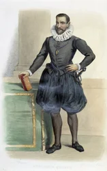 Philippe de Mornay, seigneur of Plessis Marly, called Duplessis Mornay, French statesman - in “Le Plutarque francais”, Ed. Mennechet