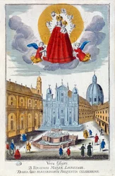 Pilgrims visiting the shrine of Our Lady of Loretto, 18th century