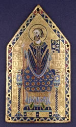 Plaque with Image of St. Benedict