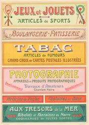 Plate 20: Signage models for Art Nouveau letter painter