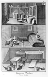 Plate Representing a Tobacco Factory. Manufacture de Tabac - L