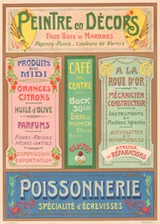 Plate No. 23: Signage Models for Art Nouveau Letter Painter