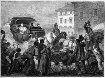 Pope Pius VII (1742-1823) left Paris on April 4