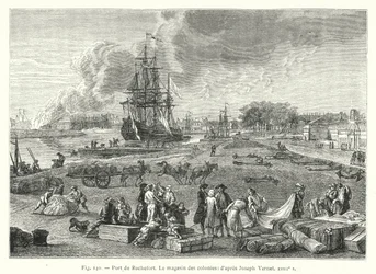 Port of Rochefort, The Colonies Warehouse; After Joseph Vernet, 18th Century