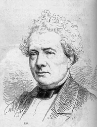 Portrait of Joseph Samson (1793-1871), French Comedian, Member of the Comedie Francaise - Engraving in 