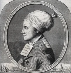 Portrait of Antoine-Francois Desrues (1744-1777) poisonneur francais - Engraving in Causes celebres de tous les peuples by Armand Fouquier (1817-18?) 1858-1867 - private collection