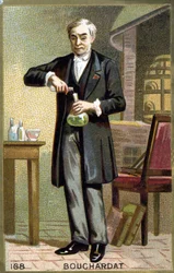 Portrait of Apollinaire Bouchardat (1809-1866), French pharmacist. Chromolithography of the late 19th century