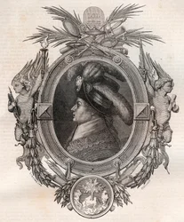 Portrait of Barthelemy Francois Marie (Marquis) - engraving in 