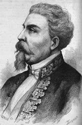 Portrait of Benedetto Cairoli (1825-1889), Italian statesman. Engraving in "Le Monde Illustre" n°1132 of 7 December 1878.