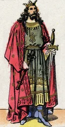 Portrait of Chilperic I, King of the Franks from 561 to 584.