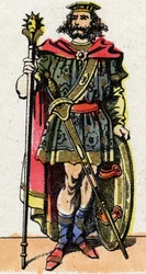 Portrait of Clotaire I, King of the Franks from 511 to 561.